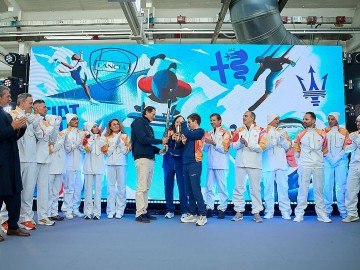 Znicz olimpijski w Mirafiori
